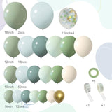 Blue & Green Balloon Garland Kit: Safari Jungle Party Decor