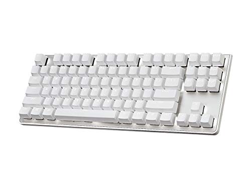 Usb Km360 Professional Tenkeyless Mechanical Keyboard, Cherry Mx Red, Abs Dual Injection Keycap, (White)