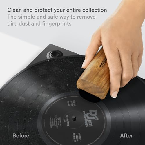 Vinyl Record Cleaning Kit - 8-in-1 Vinyl Cleaner Kit Includes Carbon Fiber & Velvet Record Brushes, Stylus Brush, Cleaning Solution, Microfiber