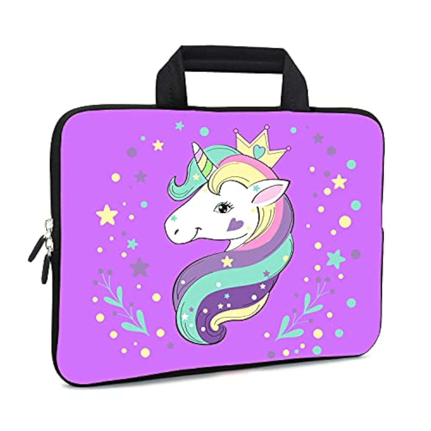 11.6 12 12.1 Inch Laptop Carrying Bag Protective Chromebook Case Pouch Netbook Notebook Ultrabook Bag Tablet Sleeve Cover Travel Briefcase With Handle For Men Women (Horse)