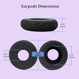 Replacement Ear Pads For Plantronics Headset Foam Ear Cushions Compatible With Plantronics Blackwire C320 3210 3220 3320 3225 Hw251N Hw261N Hw510 Hw520 Hw720 H251N H261N H351N Headphones (10 Pack)