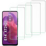 [4 Pack] Screen Protector Compatible with Motorola Moto E14 XT2421,Scratch Resistant,Easy-Install,Bubble Free,Anti-Fingerprint,Tempered Glass