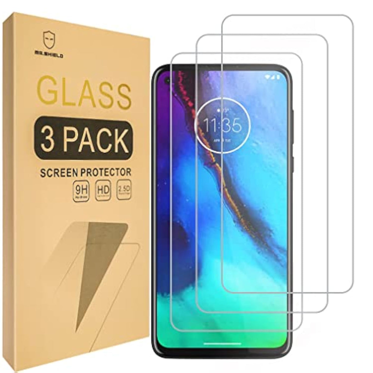 [3-Pack] Designed For Motorola Moto G Stylus [2020 Version Only] [Tempered Glass] [Japan Glass With 9H Hardness] Screen Protector With Replacement