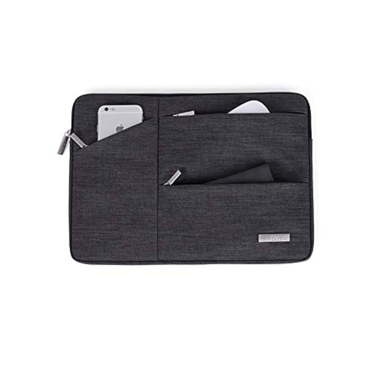 Travel Work Carrying Sleeve Breifcase Bag For Google Pixel Slate 12.3 / Samsung Galaxy Book2 12 / Lenovo Miix 630 / Miix 520 12.2 / Thinkpad X1 Tablet G3 13 / Asus Transformer 3 12.6 (Black)