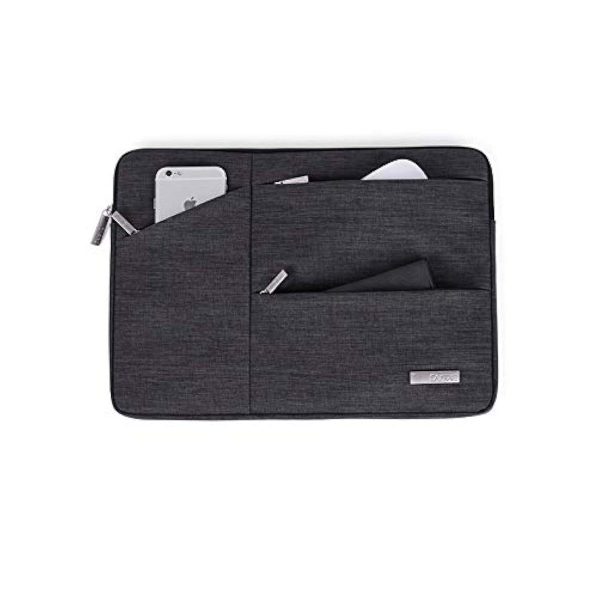 Travel Work Carrying Sleeve Breifcase Bag For Google Pixel Slate 12.3 / Samsung Galaxy Book2 12 / Lenovo Miix 630 / Miix 520 12.2 / Thinkpad X1 Tablet G3 13 / Asus Transformer 3 12.6 (Black)