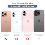 [Upgrade [6 In 1] For Iphone 16 Pro Screen Protector (6.3 Inches), Iphone 16 Pro Back Screen Protector And Front Screen Protector With Camera Protector [2+2+2 Pack], 9H Hardness