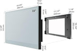 22" Smart Touchscreen Mirror TV, WiFi, Bluetooth, ATSC, for Bathroom, 2024 Model