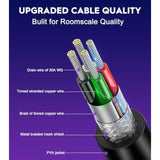 Link Cable 10Ft For Meta Oculus Quest 3S, Quest 3, Quest 2, High-Speed Data Transfer Charging Cord Cable, Usb 3.2 A To C Charger Wire