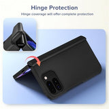 for Google Pixel 9 Pro Fold 2024 Case with Built-in Screen Protector[Anti-Scratch][Hinge Protection] Slim Fit Shockproof Full Body Protective Cover