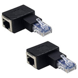 Ethernet Adapter 90 Degree, Right Angled Rj45 Male To Female Ethernet Extender