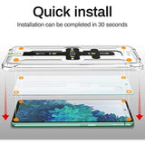 [2+2 Pack] Samsung Galaxy S20Fe Screen Protector, 9H Tempered Glass + 2 Pack Camera Lens Protector,Auto-Alignment Frame Easy Installation Bubble Free
