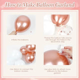 123Pcs Sweet 16 Party Decorations, 16Th Birthday Decorations For Girls With Sweet 16 Banner Balloon Number Fringe Curtain Rose Gold Pearl White Balloons For 16Th Birthday Decorations