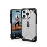 Uag [Updated Ver] Compatible With Iphone 15 Pro Case 6.1" Plasma Ice Rugged Transparent Clear Military Grade Drop Tested Protective Cover