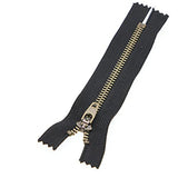 4# Black Brass Zipper 5 Inch Jeans Zippers 12.7 Cm Close End Metal Zip