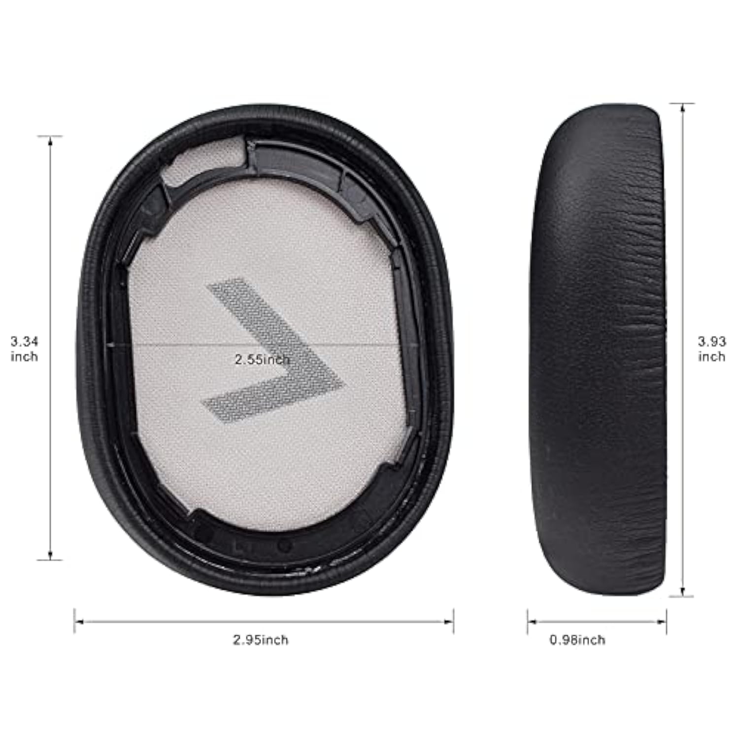Voyager 8200 Ear Pads Cushion, Replacement Earpads For Plantronic Voyager 8200 Uc Bakcbeat Pro 2 Headphone(Black)