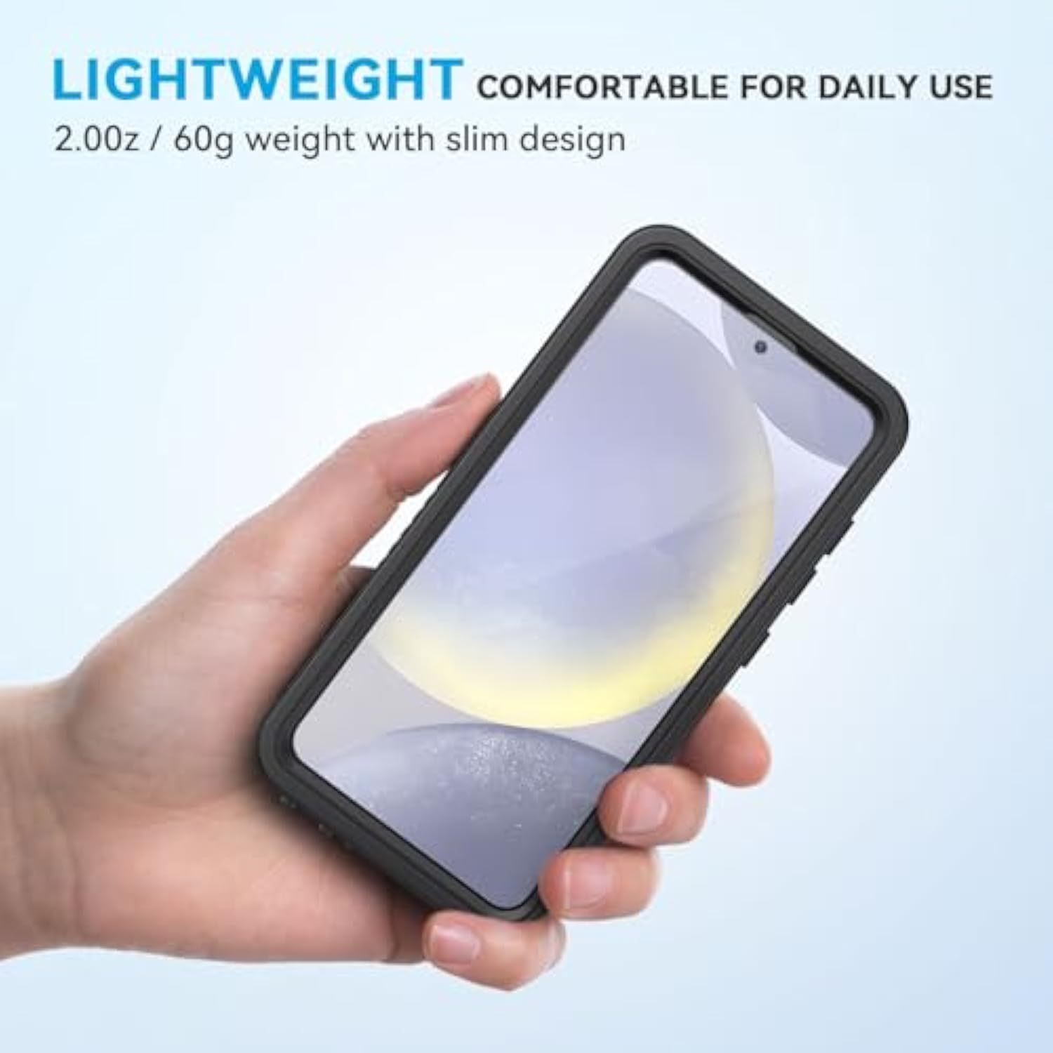 For Samsung Galaxy S24 Phone Case Ip68 Waterproof Dustproof, Builtin Screen Protector, Rugged Full Body Shockproof Protective Cover For Galaxy S24 5G 6.2 Inch, Black