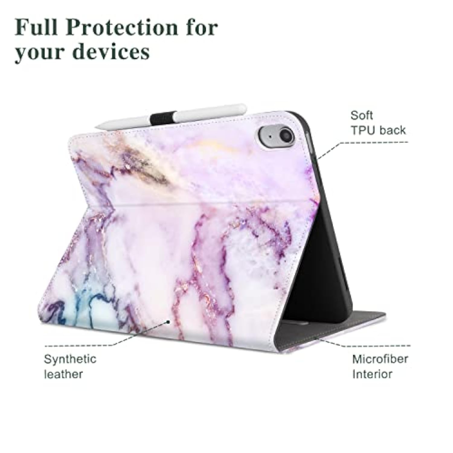 Ipad 10Th Generation Case, Ipad 10.9 Inch Case 2022, Premium Leather Protectiv
