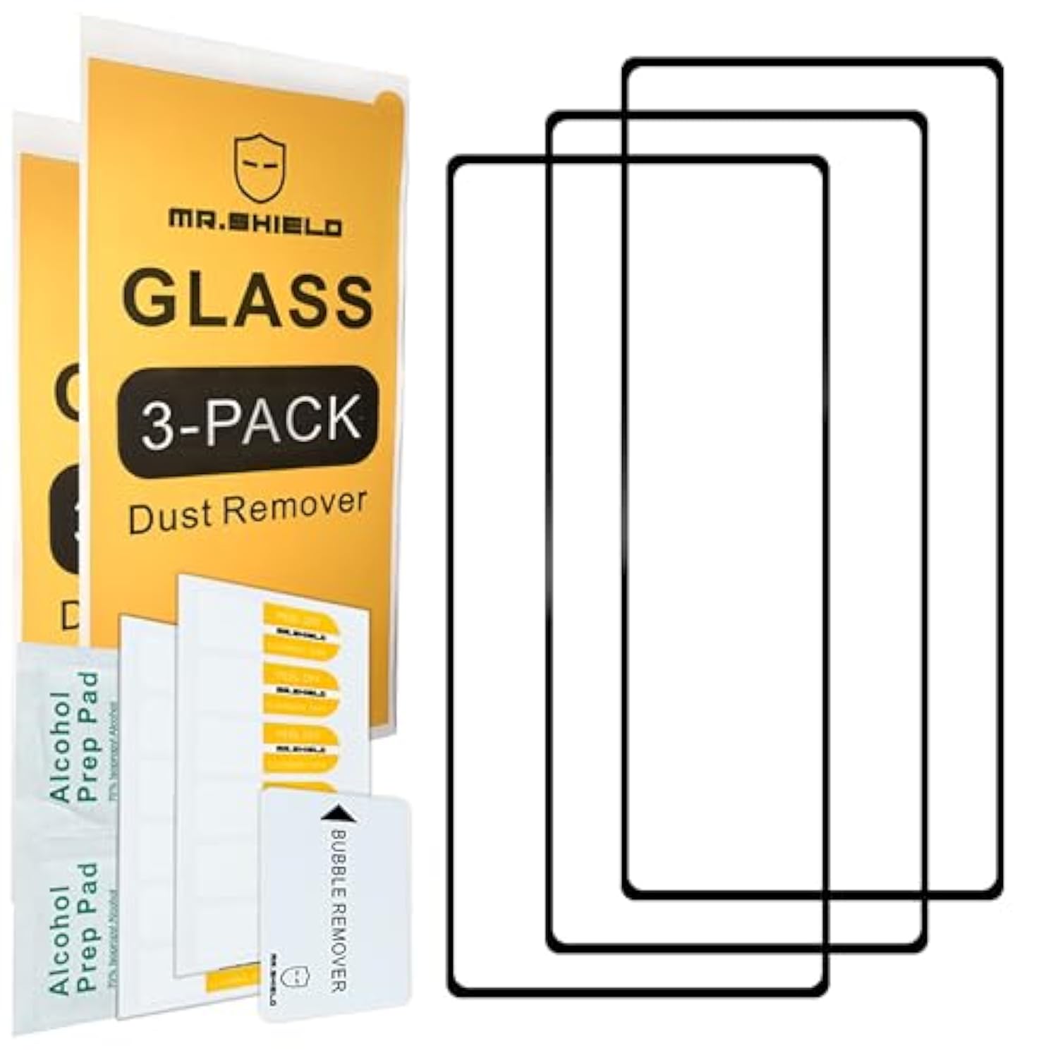 Screen Protector Compatible With Zte Nubia Red Magic 9 Pro/Red Magic 9 Pro+ [Full Screen Glue Cover] [Tempered Glass] [3-Pack] [Japan Glass With 9H Hardness]