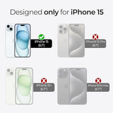 2 Pack Screen Protector for iPhone 15 [6.1-inch] Case Friendly MilitaryShield HD Clear Film - Made in USA