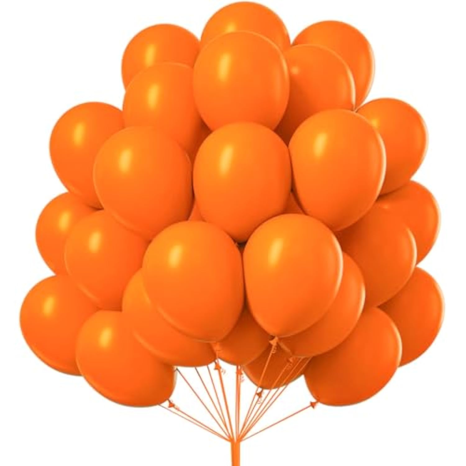 100pcs Orange Balloons 12 Inch Pumpkin Thanksgiving Fall Halloween Baby Shower Party Decor