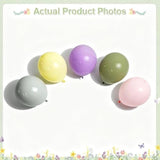 Dusty Green Purple Pastel Pink Balloon Arch Garland Kit 124Pcs Double Stuffed Light Green Sage Green Purple Yellow Macaron Pink Balloons For Wildflower Baby Shower Wedding Birthday Party Decorations