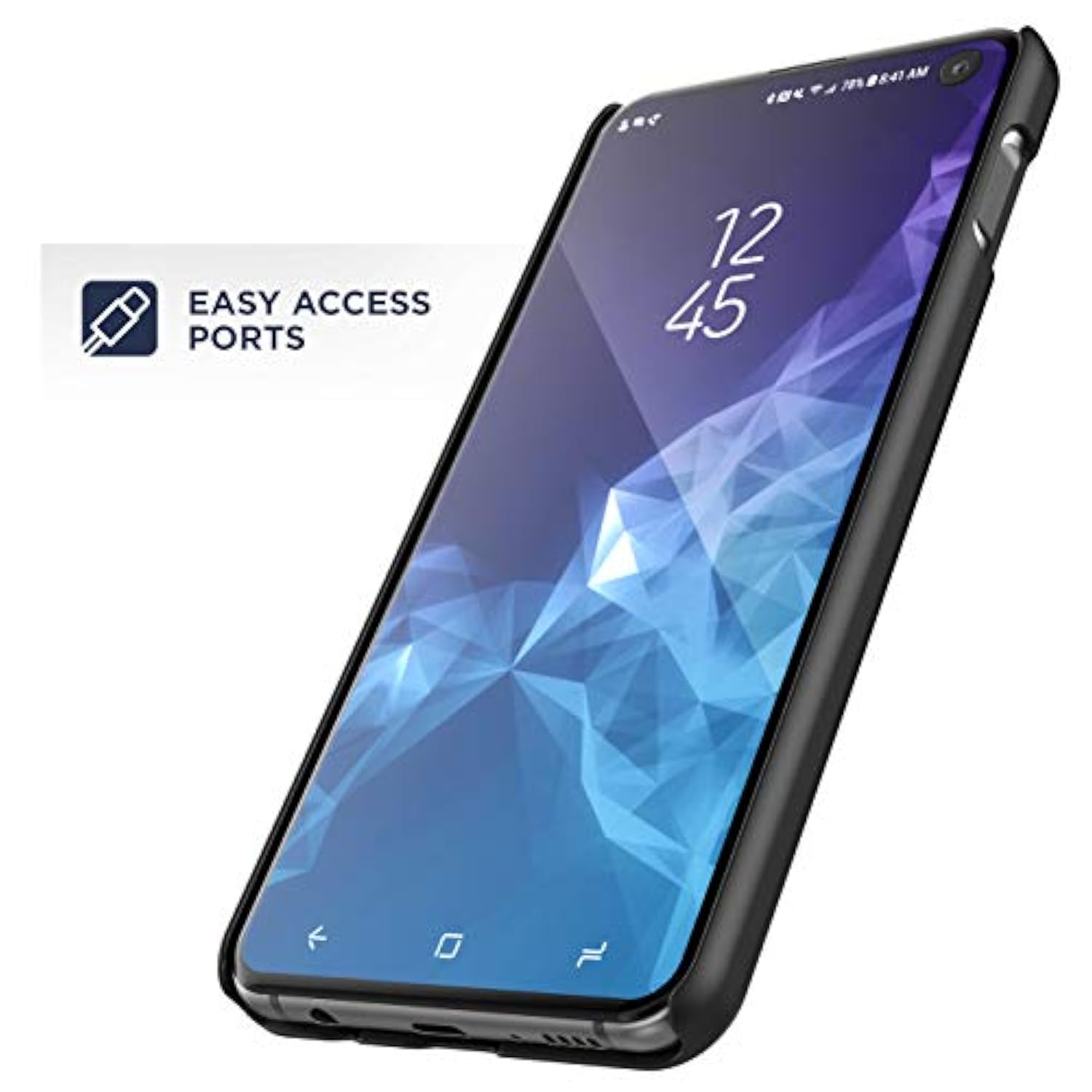 Galaxy S10E Belt Clip Case (2019 Duraclip) Slim Grip Cover W/Holder For Samsung Galaxy S10 E (Black)