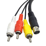 6 Feet Standard Av Cable Rca Connection Cord Compatible Sega Genesis 2 & 3