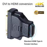 DTech DVI Female to HDMI Female Adapter HDMI to DVI-I Converter Bi-Directional