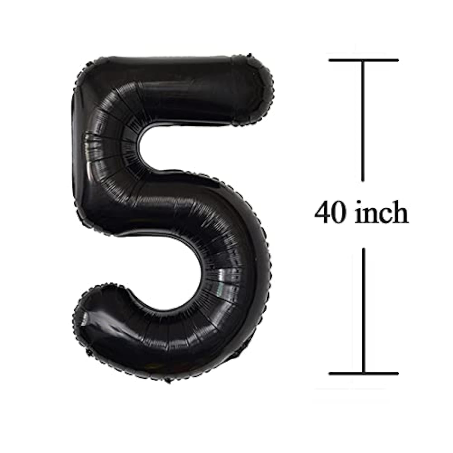 Giant Black 50 Foil Balloons for 50th Birthday or Anniversary Party Decorations