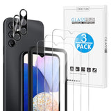 OMOTON Screen Protector for Samsung Galaxy A14 5G, [3+2 Pack] for A14 screen protector & Camera Lens Protector, Case Friendly/Tempered Glass/Alignment Frame(6.6 Inch, 2023 Released)