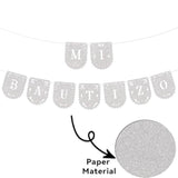 Mi Bautizo Banner – God Bless Sign for Baptism & First Communion Décor