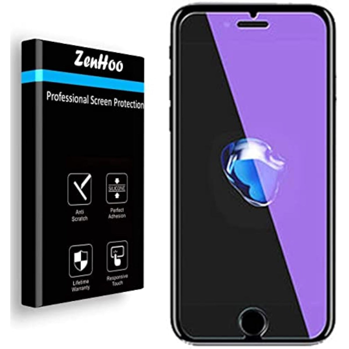 For Iphone Se 3 (2022), Se 2 (2020), Iphone 8, Iphone 7, Anti Blue Light [Eye Protection] Tempered Glass Screen Protector
