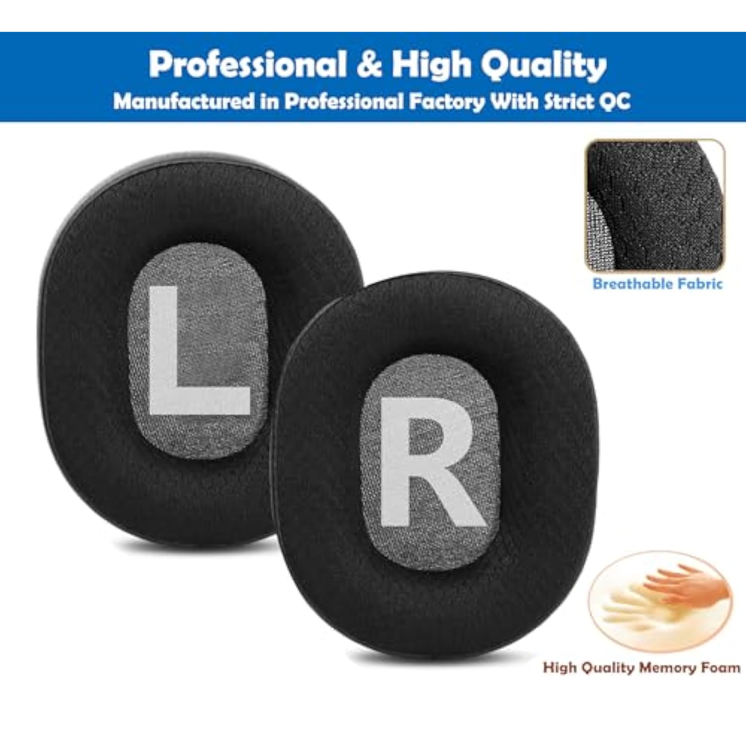 Breathable&Durable Earpads Cushion Replacement Compatible With Turtle Beach Stealth 600 700 Xbox Ps4 Headsets Ear Pads With Mesh Fabric And Memory Foam