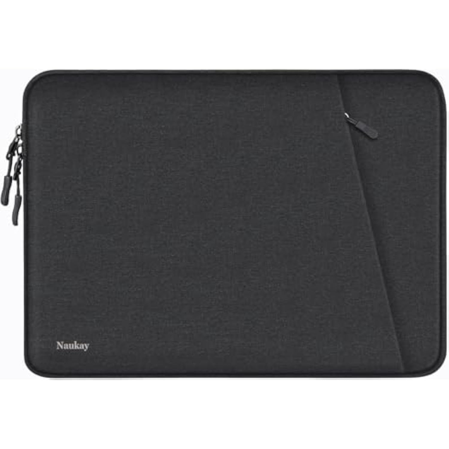 Laptop Case 15.6 Inch, Shockproof Protective Computer Sleeve Cover With Accessories Pocket, Water Resistant Traveling Carrying Laptop Bag Compatible For Macbook Dell Hp Acer Asus Lenovo, Black