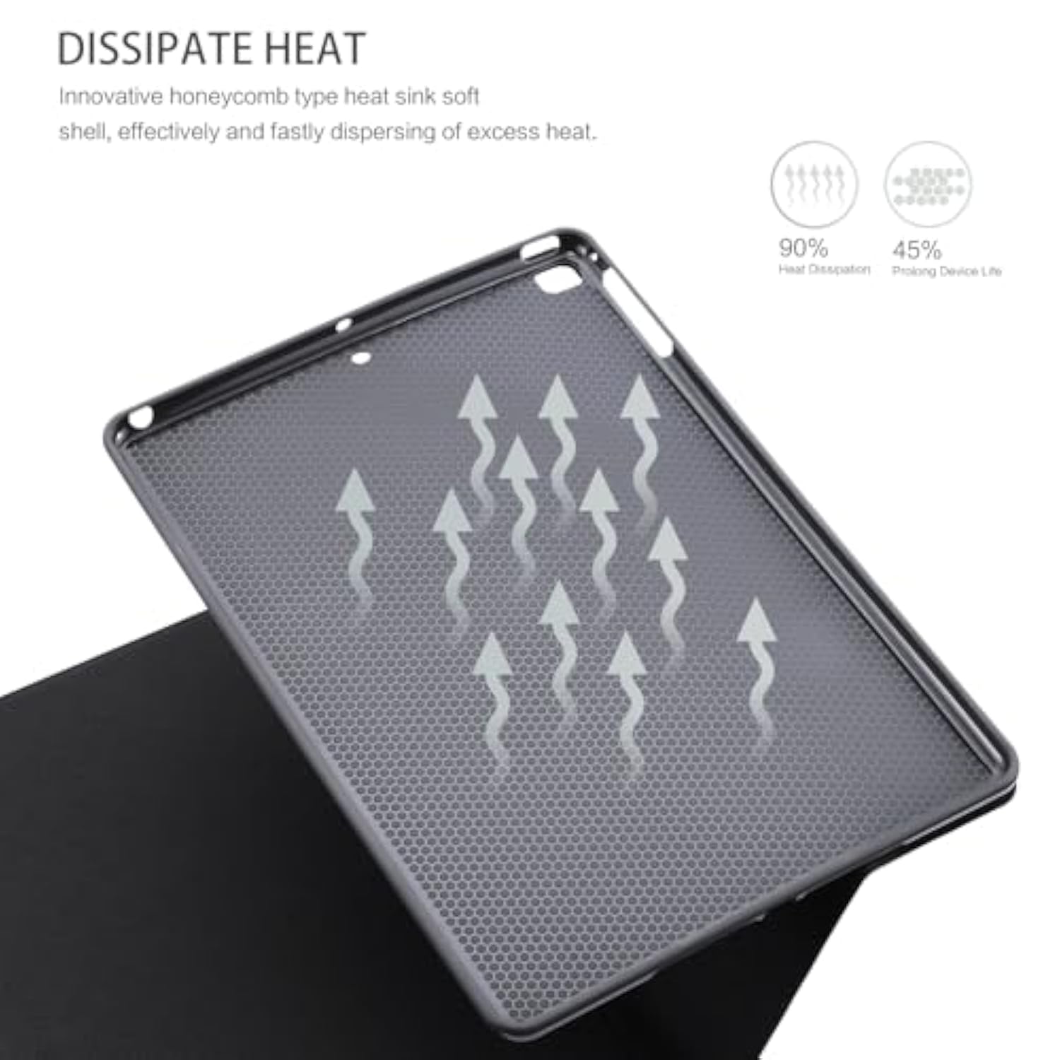 For Air 2 Case, 6Th/5Th Generation Case, 9.7 Case, Case 6Th Generation, Air 1St Gen Kids Women Men Shockproof Multi-Angle Viewing Adjustable Stand Auto Wake/Sleep Colored Cat