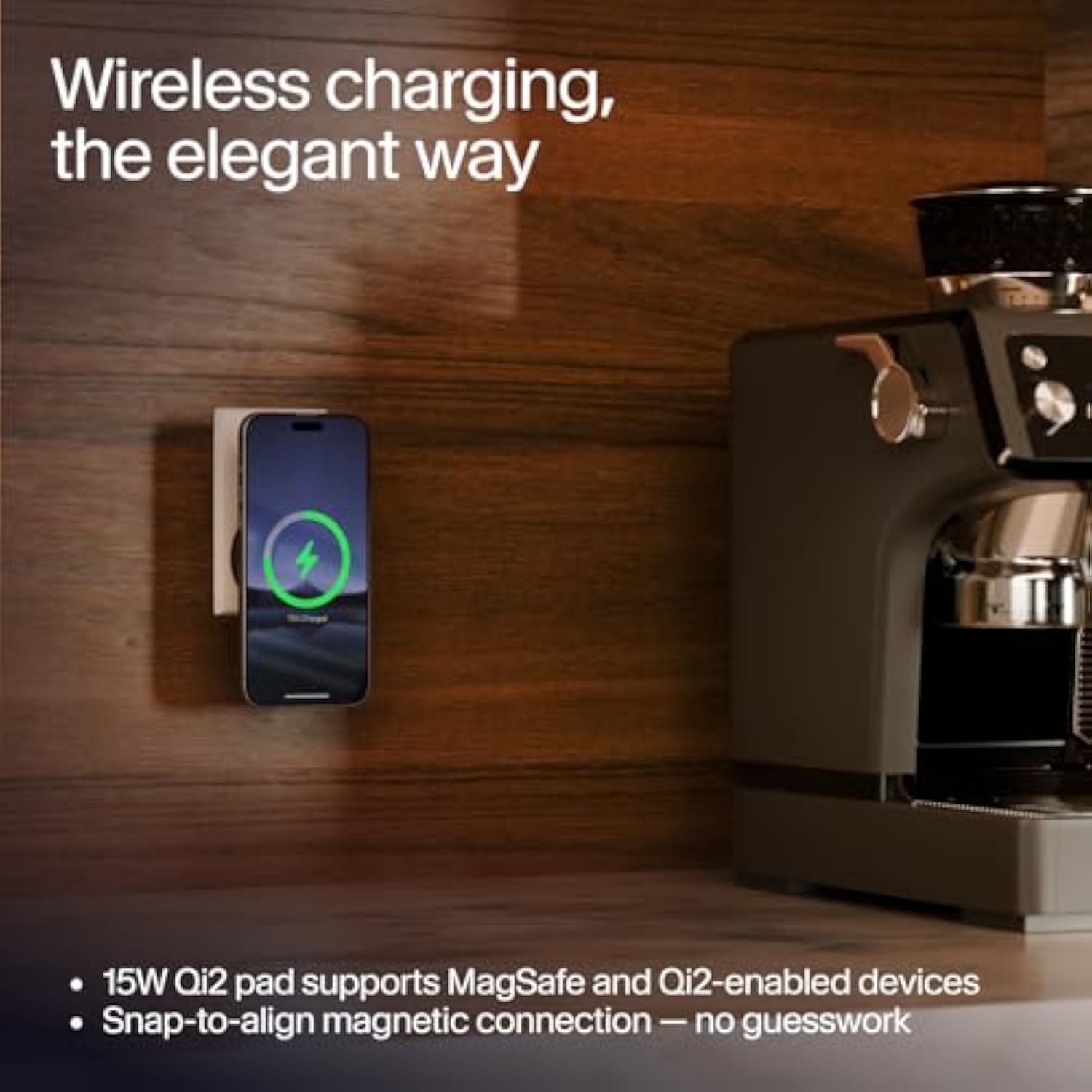 Powerbug Qi2 Magnetic Wireless Charger & 35W Usb-C Hub, Slate — Works With Magsafe, Pixelsnap, And Qi2 Magnetic Phones, Slate
