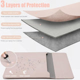 13.3-14 Inch Laptop Sleeve Case With Stand Function For Macbook Pro 14 M3/M2/M1 Pro/Max A2992 A2918 2024-2021, 13.8-13.5 Surface Laptop 7-1, Macbook Air 13, Apricot