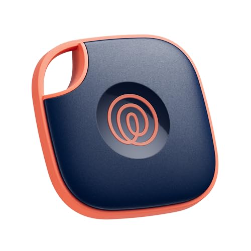 Tile - Bluetooth Tracker, Keys Finder And Item Locator For Keys, Bags And More. Phone Finder. Both Ios And Android Compatible. 1-Pack (Navy Blaze)