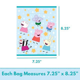 Unique Peppa Pig Party Favor Bags Pack - 16 Peppa Pig Goodie Bags, Checklist - Birthday Party Decorations, Birthday Party Supplies, Officially Licensed