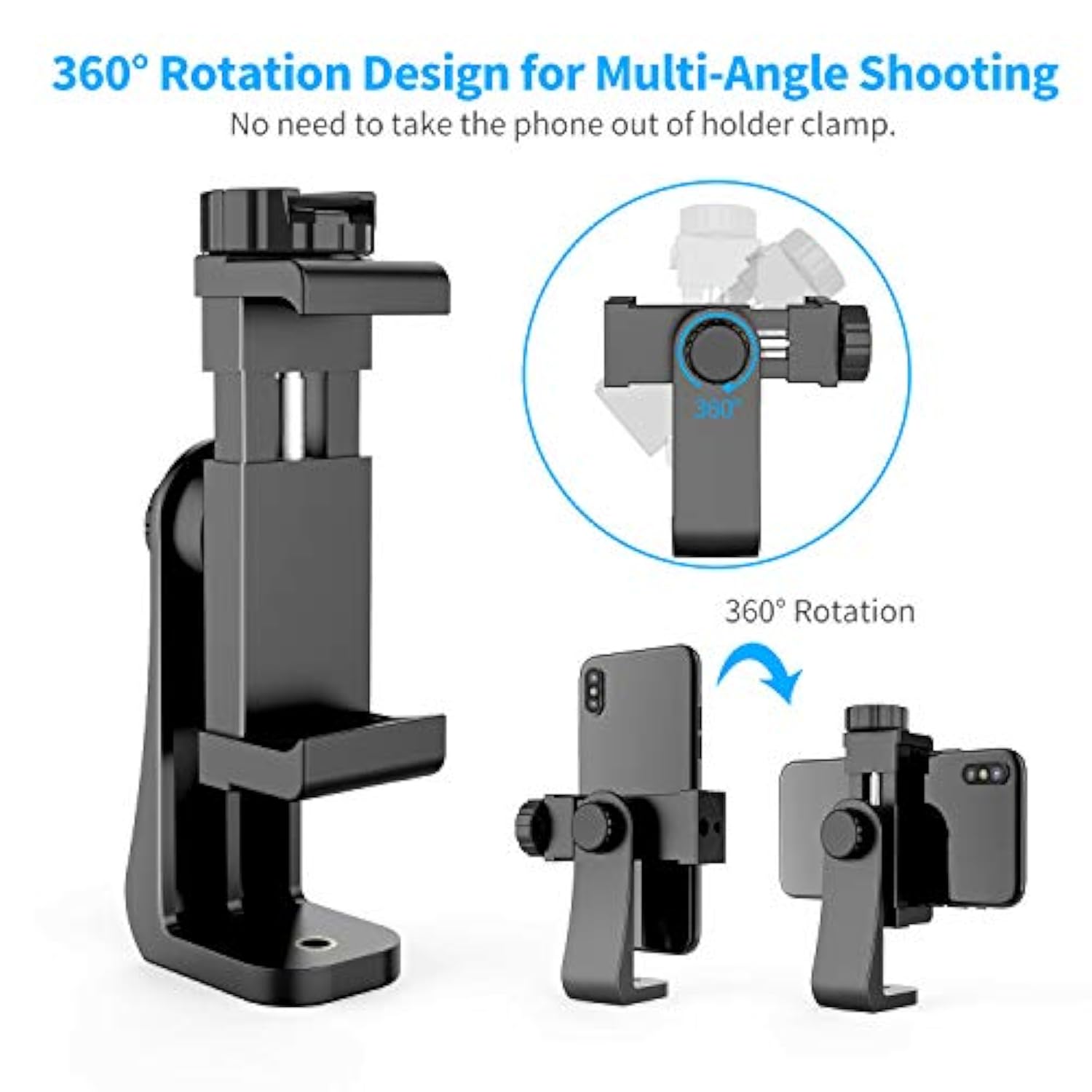 Universal Dual Cell Phone Tripod Mount Adapter
