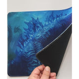 Blue Heat Ray Dinosaurs T-Rex Computer Mouse Pad Cool 12X10 Inches Table Mat For Gaming Office For Godzilla