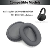 Wh-Ch710N Replacement Ear Pads Cushions,Ear Pads For Sony Wh-Ch700N, Wh-Ch710N, Wh-Ch720N Headphones, Earpads Cushions For Sony Mdr-10R, Mdr-Zx770, Mdr-Zx780 (Titanium Gray)