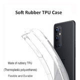 Soft TPU Shock Absorption Slim Embossed Pattern Protective Back Cover OnePlus 9 Pro 5G Case