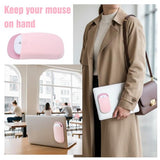 Slim Mouse Holder For Laptop, Universal Wireless Mouse Sleeve Pouch For Laptop Stick On, Pink Adhesive Computer Mouses Pocket Holder Case, No Glue Residue