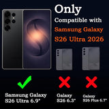 Official Clear Case for  Galaxy S26 Ultra with 2 Screen Protector,[Compatible with MagSafe][Camera Protection] Anti-Yellowing Slim Luxury