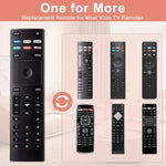 Xrt136 Universal Replacement Remote Control For Vizio 24" To 85" Smart Tv, Remote For All Vizio Smart Tv D-Series E-Series M-Series P-Series V-Series Include Batteries