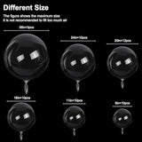 55 Pc Clear Bobo Balloons (6 Sizes 8"-36") Bubble Balloon for Party Decoration