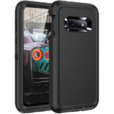 For Galaxy S10E Case,Shockproof Dropproof Dustproof,3-Layer Full Body Protection Heavy Duty High Impact Hard Cover Case For Samasung Galaxy S10E,Black