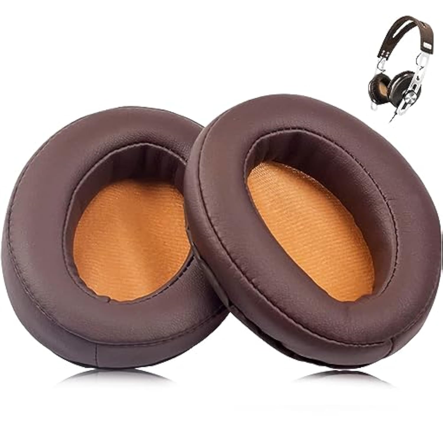 Momentum2.0 Ear Pad Replacement Repair Accessories Soft Resilient Ear Pad Compatible With Sennheiser Momentum, Momentum2.0, Hd1 Over-The-Ear Headphones (Brown)