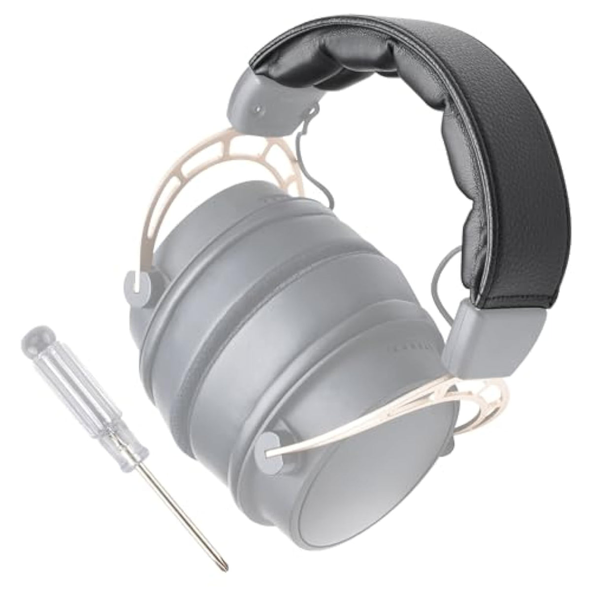 Upgrade V2 Magnetic Cloud Alpha Headband Pad Cushion Cover. Compatible With Hyperx Cloud Alpha Wireless/Alpha/Alpha S/Cloud 2 Wireless Headphones. Easy Fold On Design